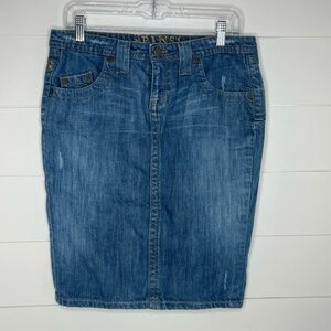 FINZ Womens Denim Pencil Skirt Size 29